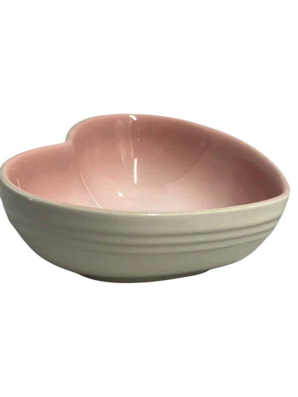 Le Creuset Gradient Pink Stoneware Heart Candy Dish